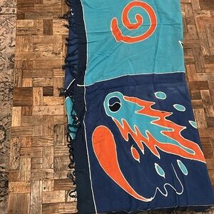 Coconut Pier Beach Sarong Hand Made in Indonesia NWT